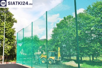 Siatki Mława - Zabezpieczenie za bramkami i trybun boiska piłkarskiego dla terenów Mławy
