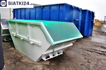 Siatki Mława - Siatka przykrywająca na kontener - zabezpieczenie przewożonych ładunków dla terenów Mławy